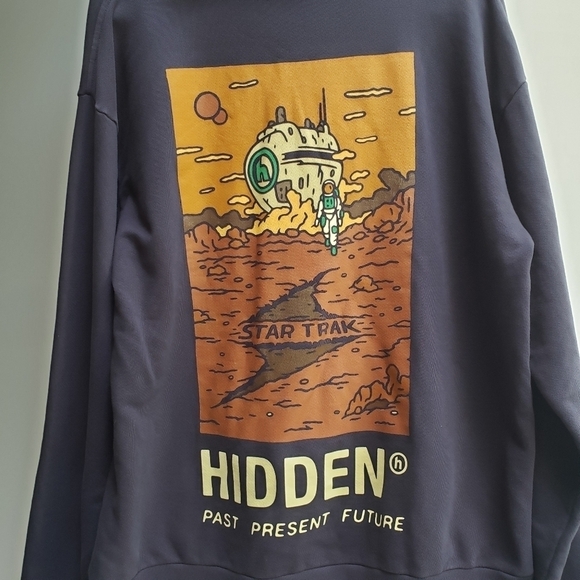 Hidden New York x Star Trak Landing Black Hoodie Size Large - Picture 9 of 13